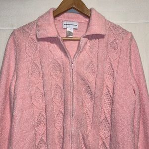 ❄️😊Alfred Dunner Cardigan Zip Up Women's Size XL.